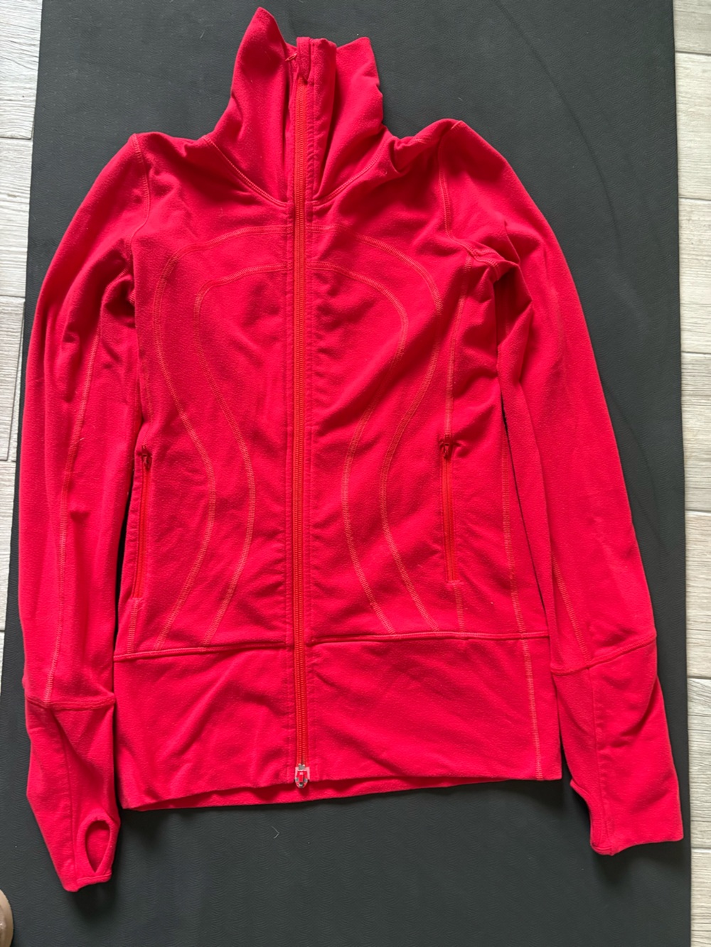 lululemon athletica Red Full-Zip Bomber Jacket - Women